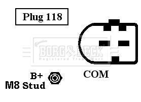 BORG & BECK kintamosios srovės generatorius BBA2841